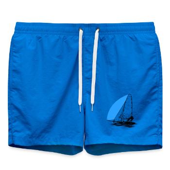 49er Sailing dinghy Sailboat Regatta Sailing Sailing Sports - Swim Trunks - cobalt blue - Front