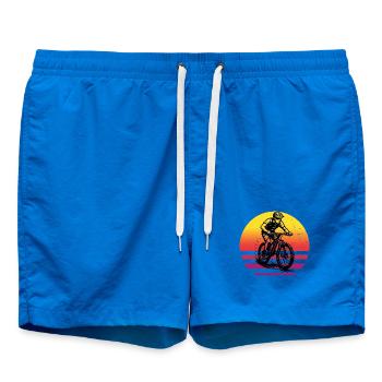 Motif emblématique du VTT - Short de bain - cobalt blue - Devant - AI Model Male 185 light (185cm)