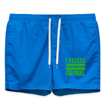 Tennis & Padel T-shirt, or bag for winners - Swim Trunks - cobalt blue - Front - AI Model Male 185 light (185cm)