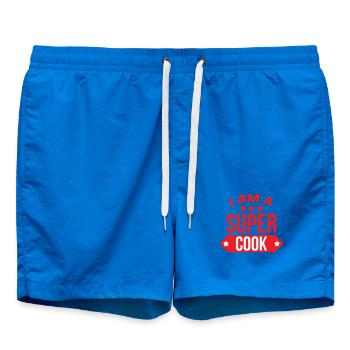 Je suis un super cuisinier - Short de bain - cobalt blue - Devant - AI Model Male 185 light (185cm)