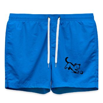 Chat - Short de bain - cobalt blue - Devant - AI Model Male 185 light (185cm)