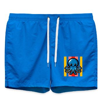 Octopus - Swim Trunks - cobalt blue - Front