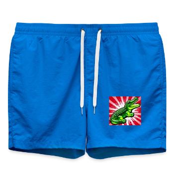 crocodile - Short de bain - cobalt blue - Devant - AI Model Male 185 light (185cm)