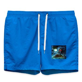 Halloween - Badeshorts - Cobalt blue - Vorne - AI Model Male 185 light (185cm)