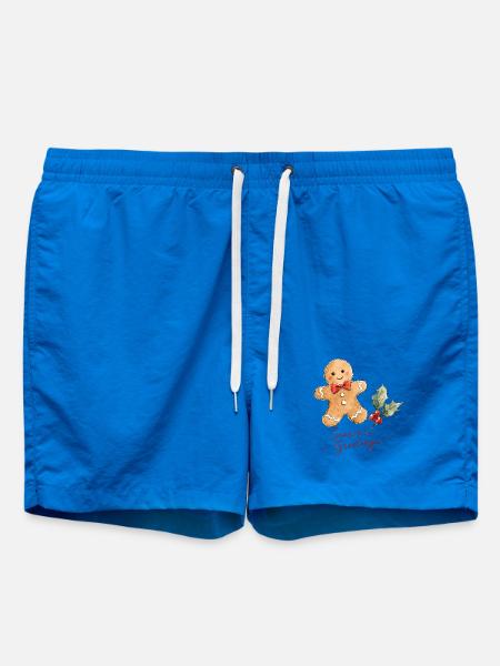 Lebkuchenmann mit Schleife - Badeshorts - Cobalt blue