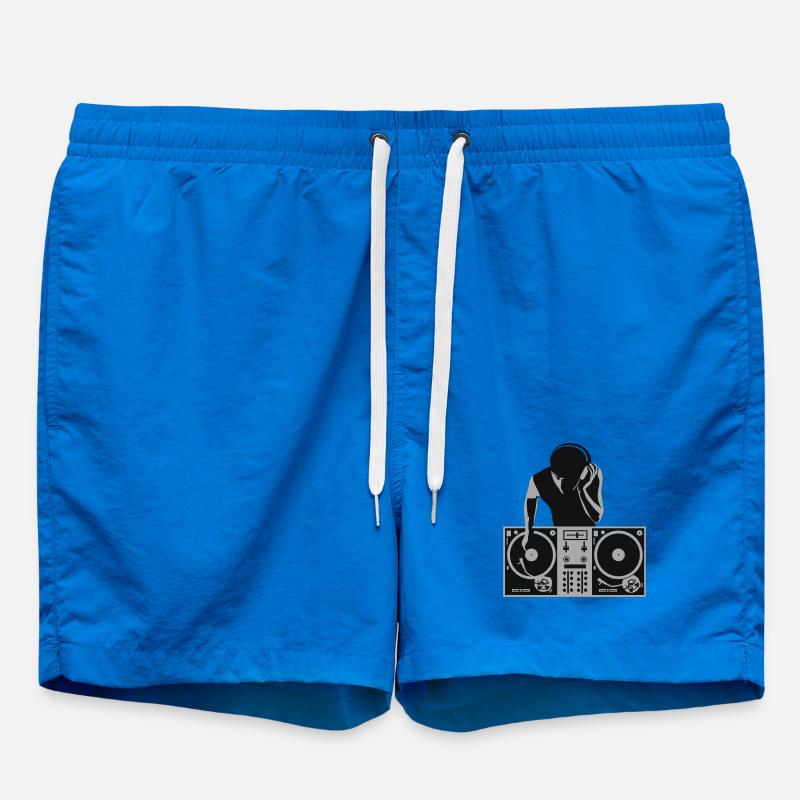 dj - deejay - Swim Trunks - cobalt blue