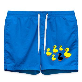 ducks - Swim Trunks - cobalt blue - Front