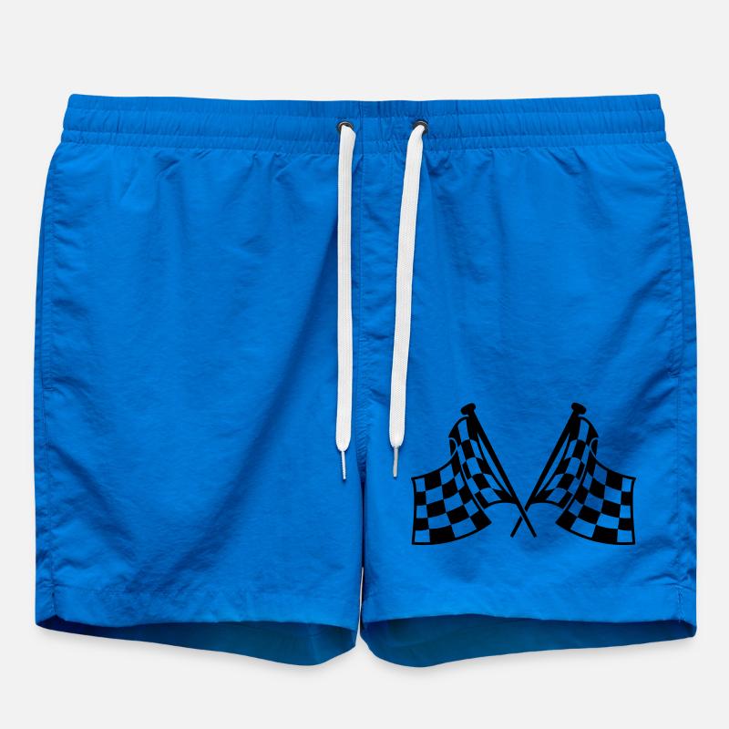 drapeaux de course - Short de bain - cobalt blue