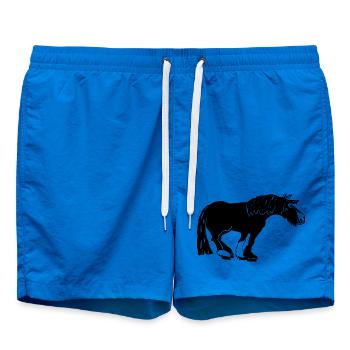 funny Tinker black, Irish Cob - Swim Trunks - cobalt blue - Front