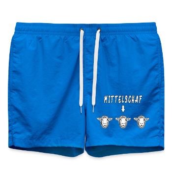 Lustige Schafe - Badeshorts - Cobalt blue - Vorne