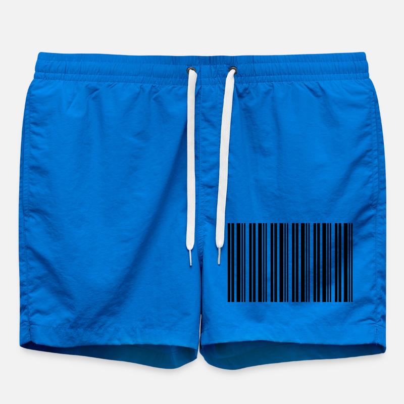 Barcode Strichcode Nerd IT Technik Design - Badeshorts - Cobalt blue