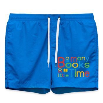So many books, so little time - Swim Trunks - cobalt blue - Front