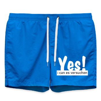 Yes i can es versuchen! - Badeshorts - Cobalt blue - Vorne