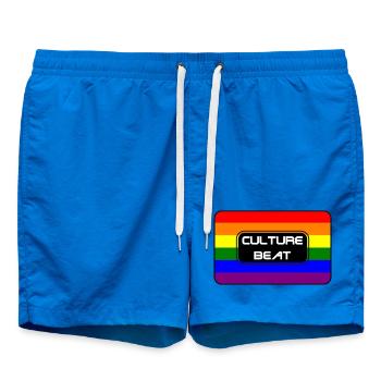 Kultur Beat Pride Logo - Badeshorts - Cobalt blue - Vorne