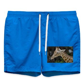 Girafes Mosaïque Portrait - Short de bain - cobalt blue - Devant