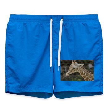 Girafe à motif triangulaire - Short de bain - cobalt blue - Devant