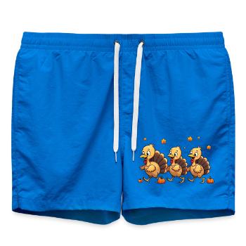 Bébé dinde de Thanksgiving - Short de bain - cobalt blue - Devant