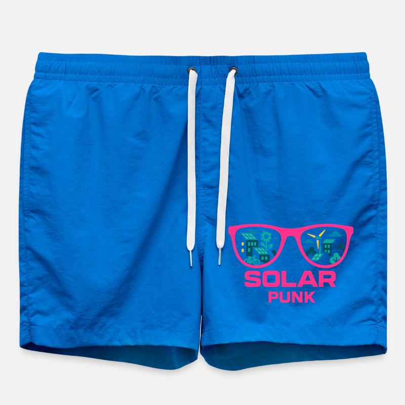 Solarpunk Vision - Badeshorts - Cobalt blue