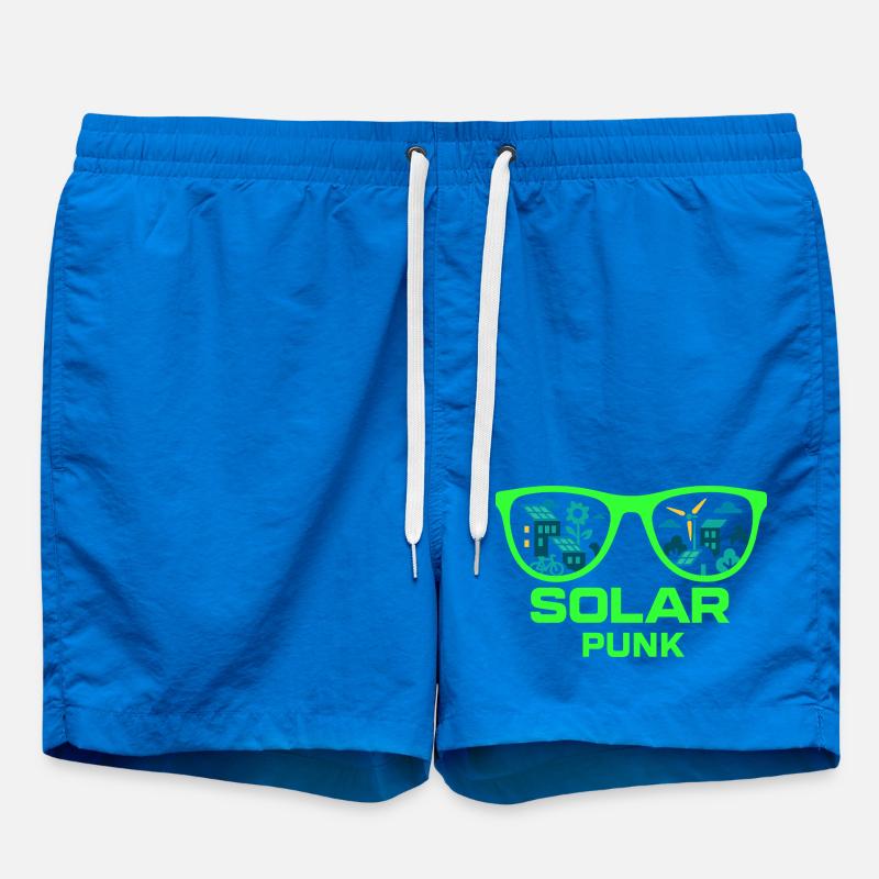 Solarpunk Vision - Swim Trunks - cobalt blue
