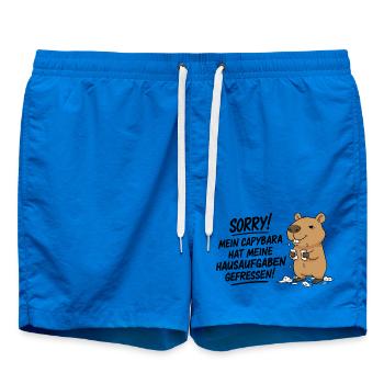 Pardon! Capybara a mangé mes devoirs - Short de bain - cobalt blue - Devant