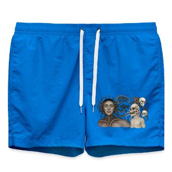 THE DAMNED #8 - dark hell - Short de bain - cobalt blue - Devant
