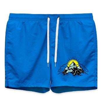 Berge Alpen Natur - Badeshorts - Cobalt blue - Vorne