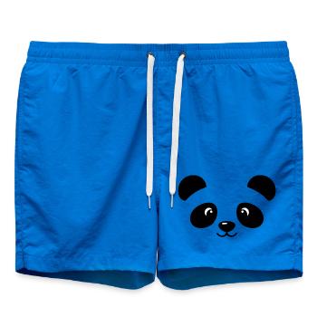 Panda | Big Face Kostüm Karneval Verkleidung - Badeshorts - Cobalt blue - Vorne