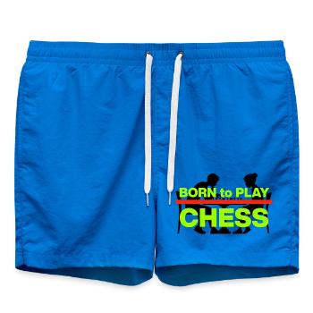 NÉ POUR JOUER AUX ÉCHECS ! MAÎTRE D’ÉCHECS - Short de bain - cobalt blue - Devant