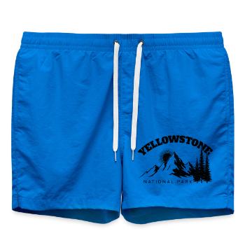 Randonnée Parc national de Yellowstone - Short de bain - cobalt blue - Devant