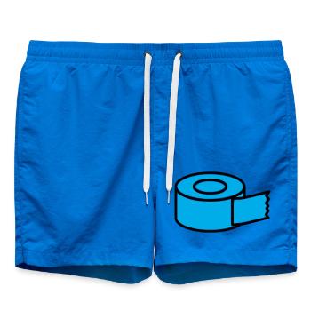 Tape Roll Comic - Swim Trunks - cobalt blue - Front
