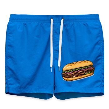 Illustration de sandwich - Short de bain - cobalt blue - Devant