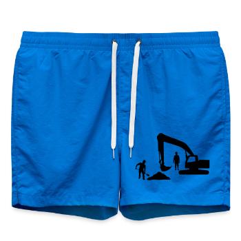 Kipper-Crew – Sandarbeiter - Badeshorts - Cobalt blue - Vorne