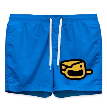 Distributeur de sac à crottes Chien promeneur Chien d’école - Short de bain - cobalt blue - Devant