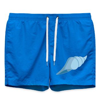 Blue shell spiral design - Swim Trunks - cobalt blue - Front