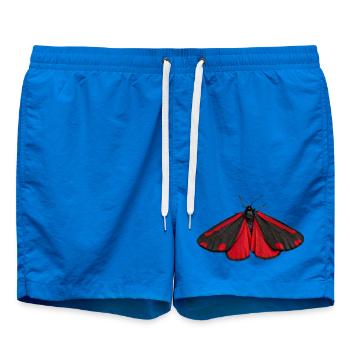 Papillon de nuit à la cannelle Tyria jacobaeae - Short de bain - cobalt blue - Devant - AI Model Male 185 light (185cm)