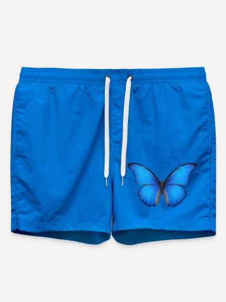 Azurblaue Schmetterlingsflügel - Badeshorts - Cobalt blue