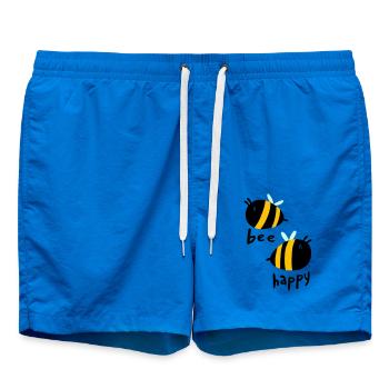 Bee Happy - Swim Trunks - cobalt blue - Front
