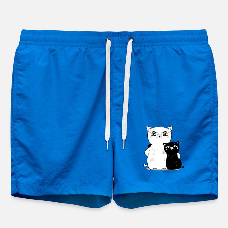 Chat Blanc & chat noir - Short de bain - cobalt blue