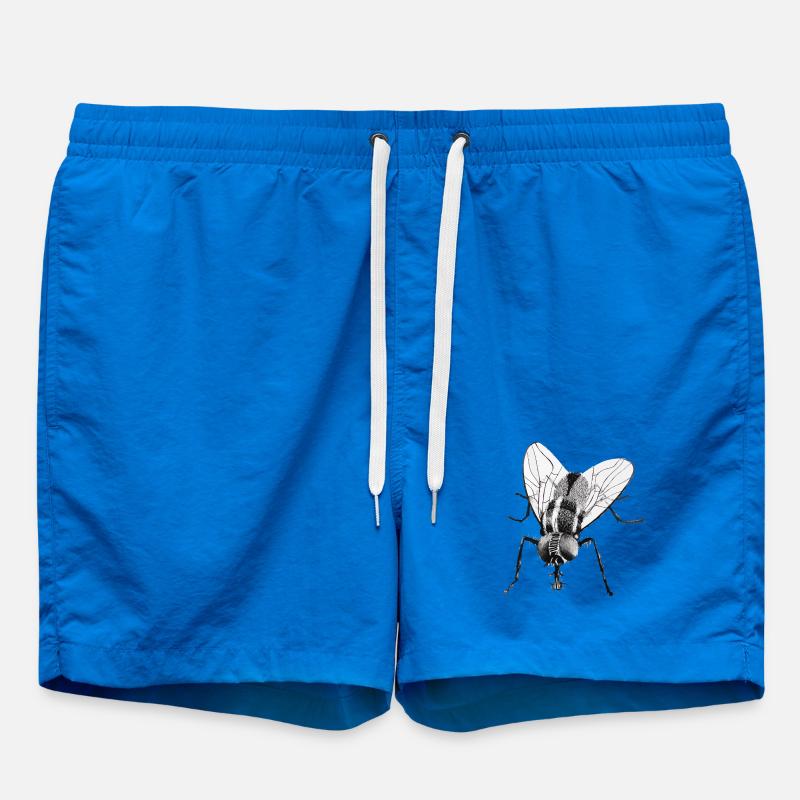 Schwarze Fliege - Badeshorts - Cobalt blue