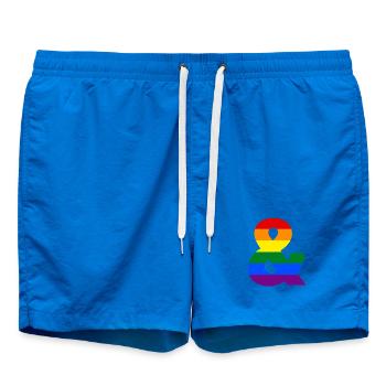 Regenbogen kaufmännisches Und-Zeichen - Badeshorts - Cobalt blue - Vorne