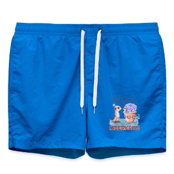 Juste une fille qui aime les suricates | Suricate - Short de bain - cobalt blue - Devant