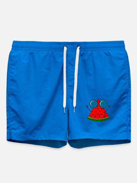 summer, watermelon, sun - Swim Trunks - cobalt blue