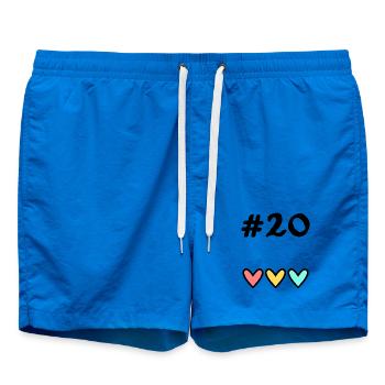 20. 20 ANS. 20e ANNIVERSAIRE. ANNIVERSAIRE 20 ANS. - Short de bain - cobalt blue - Devant