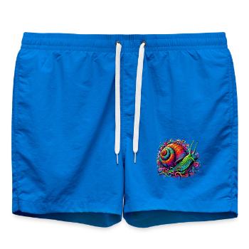 Schnecke - Badeshorts - Cobalt blue - Vorne - AI Model Male 185 light (185cm)