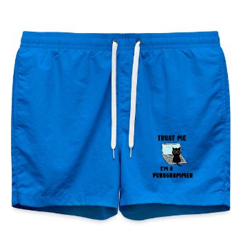 Croyez-moi, je suis un ronronneur - Short de bain - cobalt blue - Devant