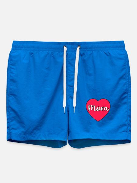 Mom Heart - Swim Trunks - cobalt blue