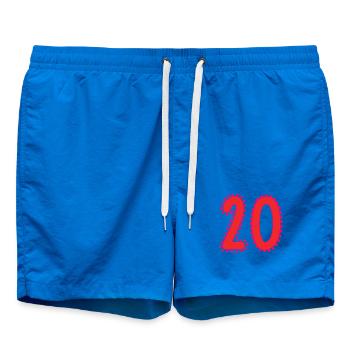 20. 20 ANS. 20e ANNIVERSAIRE. ANNIVERSAIRE 20 ANS. - Short de bain - cobalt blue - Devant - AI Model Male 185 light (185cm)