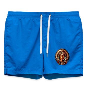 Peau rouge amérindienne américaine - Short de bain - cobalt blue - Devant