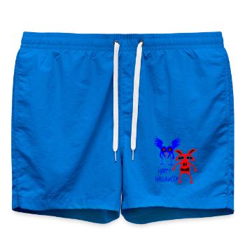 Happy Halloween Monster - Swim Trunks - cobalt blue - Front