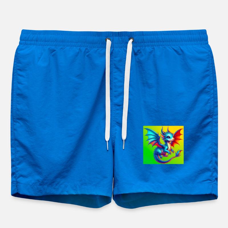 dragon - Swim Trunks - cobalt blue